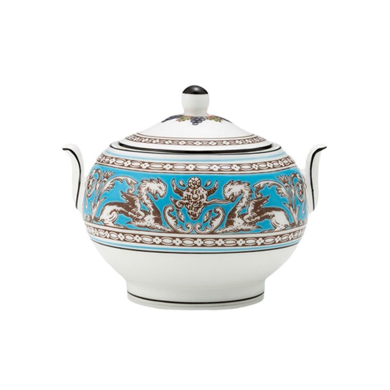 ウェッジウッド（Wedgwood） フロレンティーン ターコイズ シュガーボックス（ティー） S 8cm