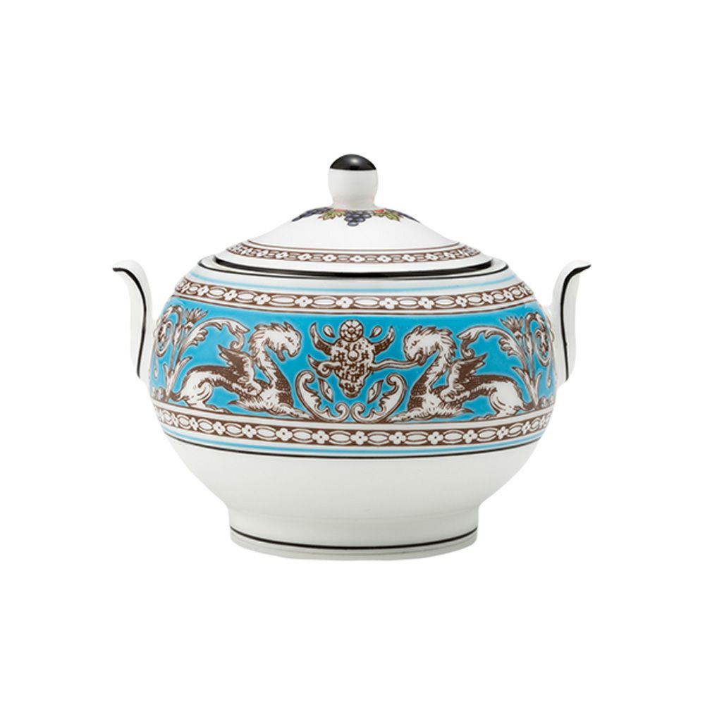 ウェッジウッド（Wedgwood） フロレンティーン ターコイズ シュガーボックス（ティー） S 8cm