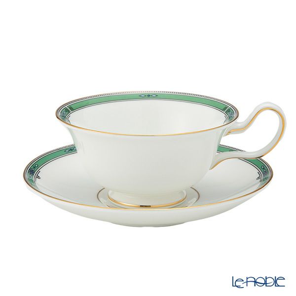 ウェッジウッド（Wedgwood） ジェイド ティーカップ＆ソーサー（ピオニー）