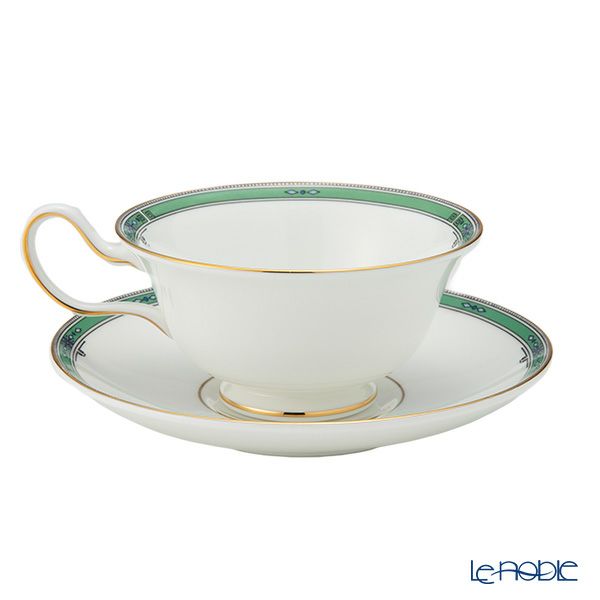 ウェッジウッド（Wedgwood） ジェイド ティーカップ＆ソーサー（ピオニー）