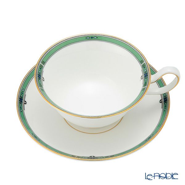 ウェッジウッド（Wedgwood） ジェイド ティーカップ＆ソーサー（ピオニー）