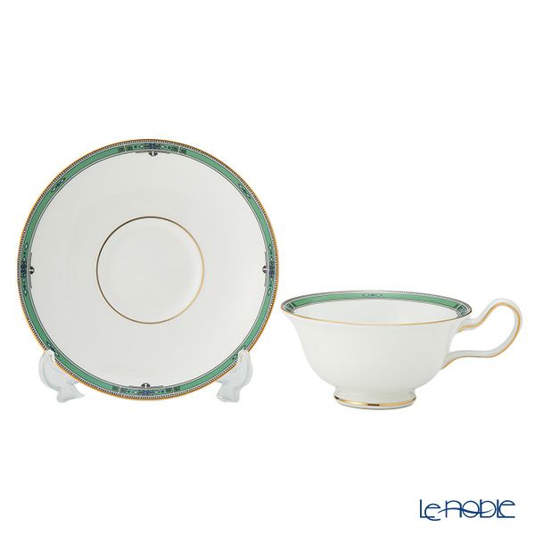 ウェッジウッド（Wedgwood） ジェイド ティーカップ＆ソーサー（ピオニー）