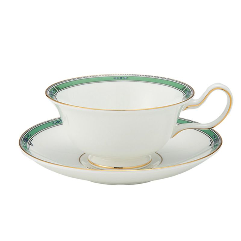 ウェッジウッド（Wedgwood） ジェイド ティーカップ＆ソーサー（ピオニー）
