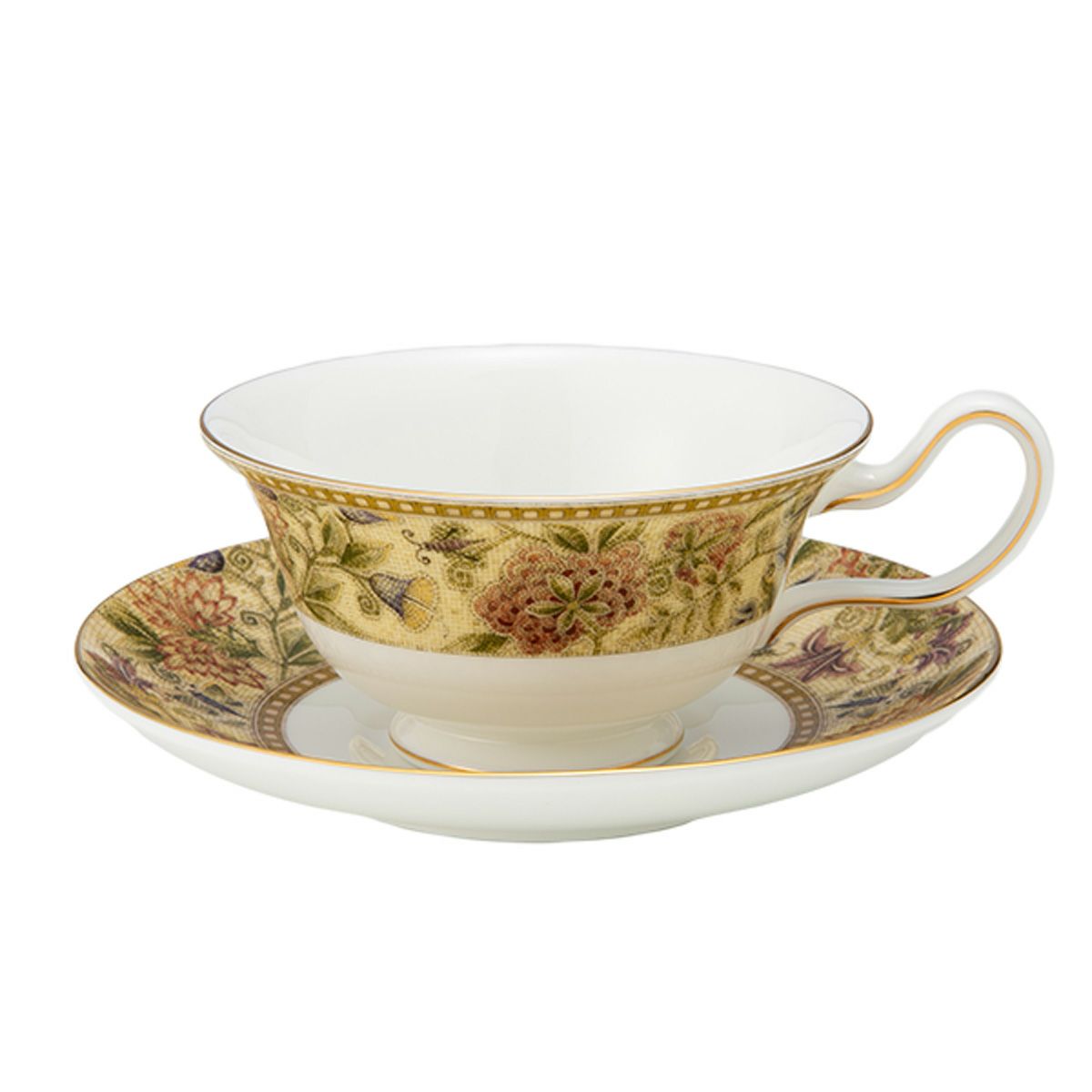 ウェッジウッド（Wedgwood） フローラルタペストリー ティーカップ＆ソーサー（ピオニー）