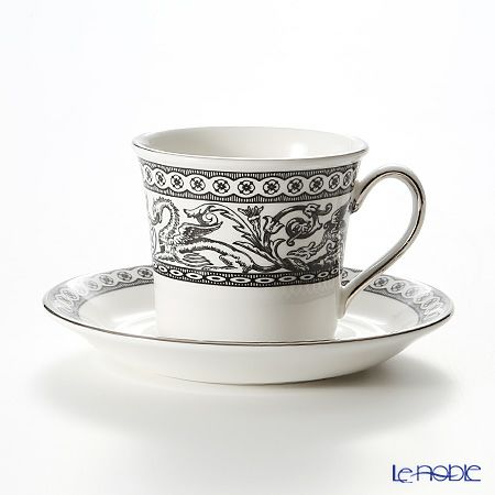 ウェッジウッド（Wedgwood） コントラスト フロレンティーン コーヒーカップ＆ソーサー（デルフィ） 80ml