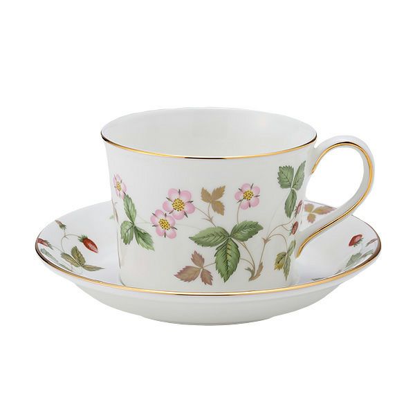 ウェッジウッド（Wedgwood） ワイルドストロベリー ティーカップ＆ソーサー（デルフィ）200ml