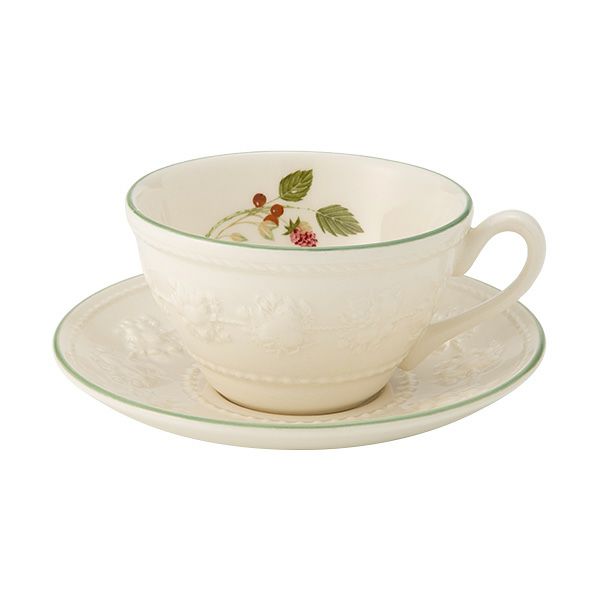 ウェッジウッド（Wedgwood） フェスティビティ ティーカップ＆ソーサー 160ml（ラズベリー）