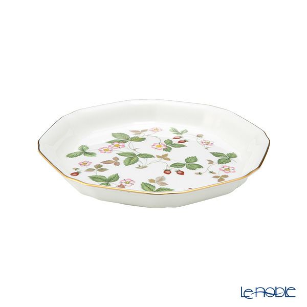 ウェッジウッド（Wedgwood） ワイルドストロベリー オクタゴナルディッシュ S 18cm