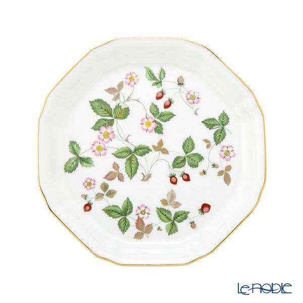 ウェッジウッド（Wedgwood） ワイルドストロベリー オクタゴナルディッシュ S 18cm