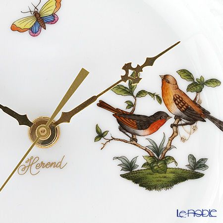 ヘレンド ロスチャイルドバード 00507-0-47 ウォールクロック 23cm