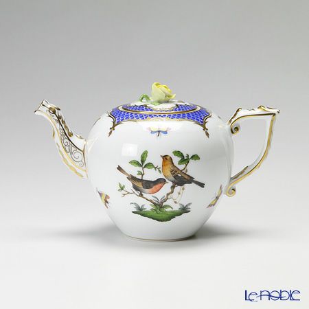 ヘレンド ロスチャイルドバード ブルースケール ROEB 00606-0-09 ティーポット ローズ 800ml