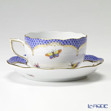 ヘレンド ロスチャイルドバード ブルースケール ROEB 00724-0-00 ティーカップ＆ソーサー 200ml