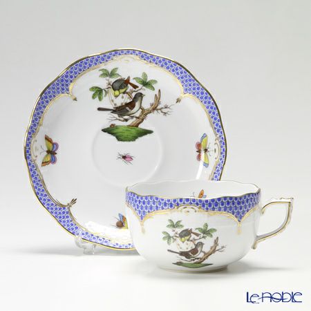 ヘレンド ロスチャイルドバード ブルースケール ROEB 00724-0-00 ティーカップ＆ソーサー 200ml