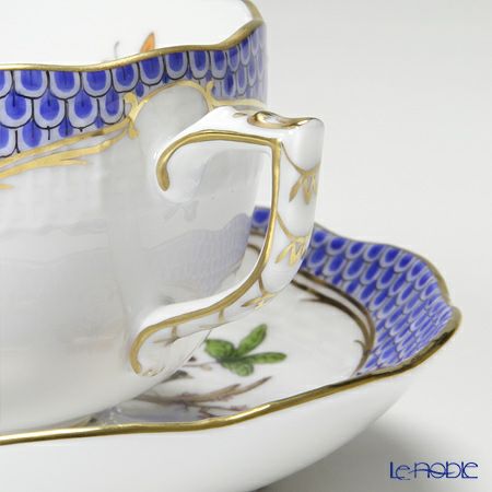 ヘレンド ロスチャイルドバード ブルースケール ROEB 00724-0-00 ティーカップ＆ソーサー 200ml