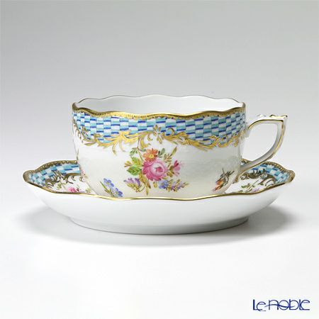 ヘレンド ターコイズエンブレム CBTA 00724-0-00／724 ティーカップ＆ソーサー 200ml