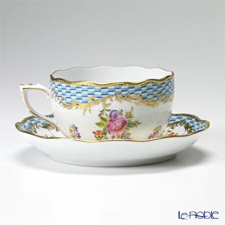 ヘレンド ターコイズエンブレム CBTA 00724-0-00／724 ティーカップ＆ソーサー 200ml