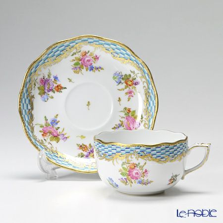 ヘレンド ターコイズエンブレム CBTA 00724-0-00／724 ティーカップ＆ソーサー 200ml