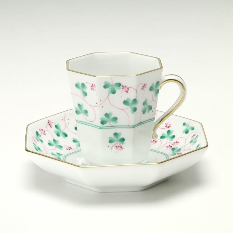 ヘレンド クローバー TC 04307-0-00 モカカップ＆ソーサー（オクタゴナル）