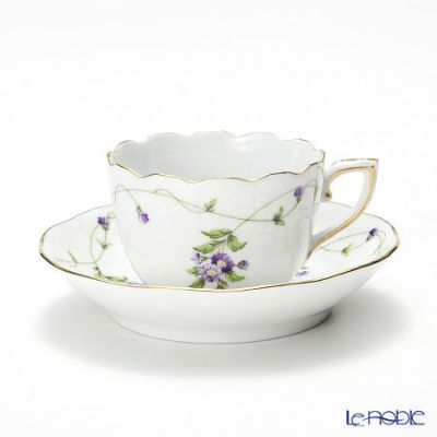 新品ヘレンド アポニーフラワー パーティー（モカ）トレイ40.5cm 楽天