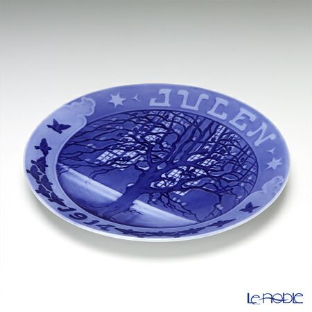 ロイヤルコペンハーゲン（Royal Copenhagen） イヤープレート 1914年／大正3年 「木にとまるすずめ」