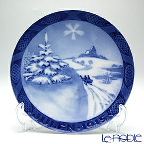 ロイヤルコペンハーゲン（Royal Copenhagen） イヤープレート 1915年／大正4年 「デンマークの風景」