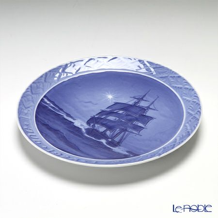 ロイヤルコペンハーゲン（Royal Copenhagen） イヤープレート 1924年／大正13年 「海上のクリスマスの星」