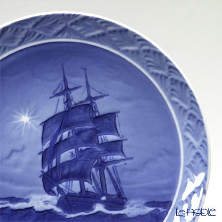 ロイヤルコペンハーゲン（Royal Copenhagen） イヤープレート 1924年／大正13年 「海上のクリスマスの星」