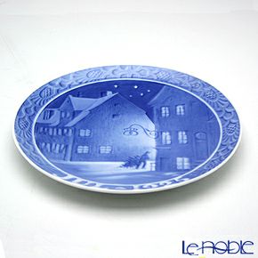 ロイヤルコペンハーゲン（Royal Copenhagen） イヤープレート 1925年／大正14年 「クリスチャンハウンから見た通りの風景」