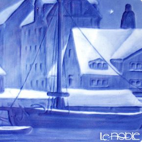 ロイヤルコペンハーゲン（Royal Copenhagen） イヤープレート 1926年／昭和1年 「クリスチャンハウン運河」