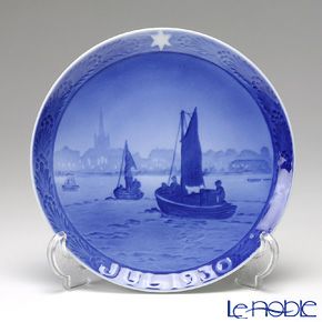 ロイヤルコペンハーゲン（Royal Copenhagen） イヤープレート 1930年／昭和5年 「漁船」