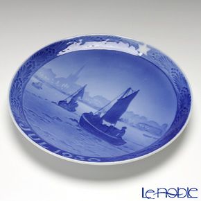 ロイヤルコペンハーゲン（Royal Copenhagen） イヤープレート 1930年／昭和5年 「漁船」