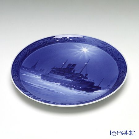 ロイヤルコペンハーゲン（Royal Copenhagen） イヤープレート 1933年／昭和8年 「大バルトを渡るフェリー」