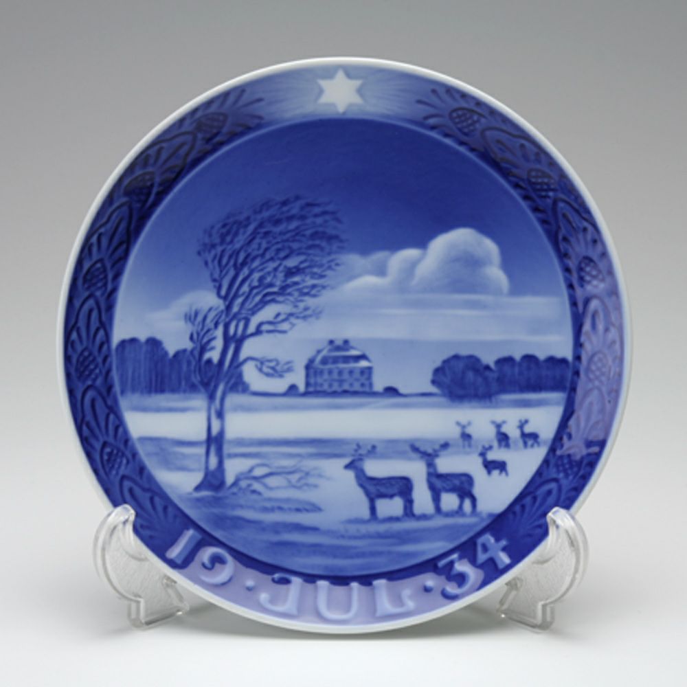 ロイヤルコペンハーゲン（Royal Copenhagen） イヤープレート 1934年／昭和9年 「一軒家」