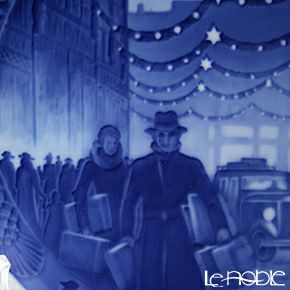 ロイヤルコペンハーゲン（Royal Copenhagen） イヤープレート 1937年／昭和12年 「コペンハーゲンのクリスマス」