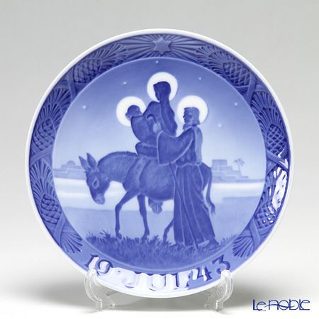 ロイヤルコペンハーゲン（Royal Copenhagen） イヤープレート 1943年／昭和18年 「エジプトへはばたく聖家族」