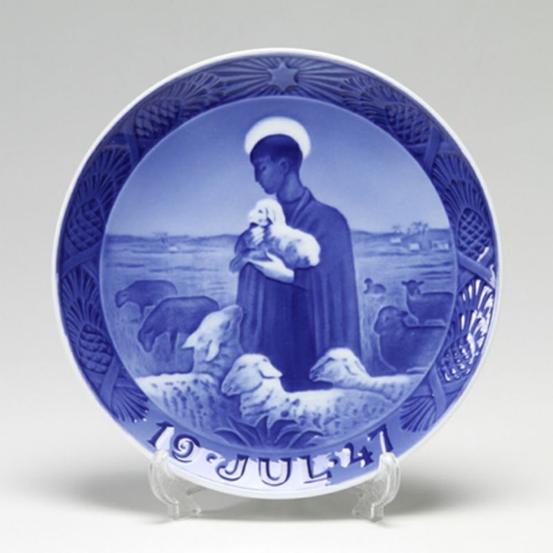 ロイヤルコペンハーゲン（Royal Copenhagen） イヤープレート 1947年／昭和22年 「よき羊飼い」
