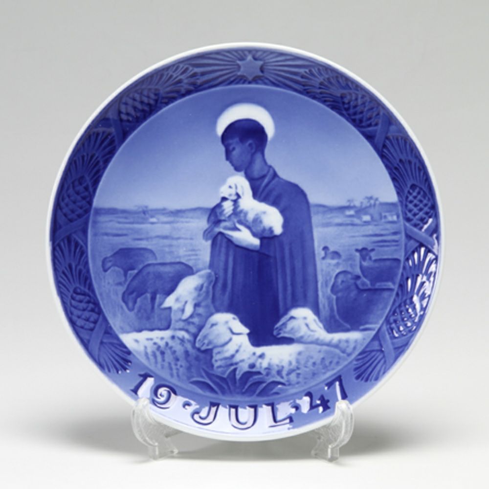 ロイヤルコペンハーゲン（Royal Copenhagen） イヤープレート 1947年／昭和22年 「よき羊飼い」