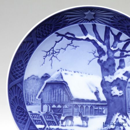 ロイヤルコペンハーゲン（Royal Copenhagen） イヤープレート 1952年／昭和27年 「林のクリスマス」