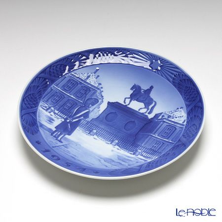 ロイヤルコペンハーゲン（Royal Copenhagen） イヤープレート 1954年／昭和29年 「コペンハーゲンのアマリエンボー城」