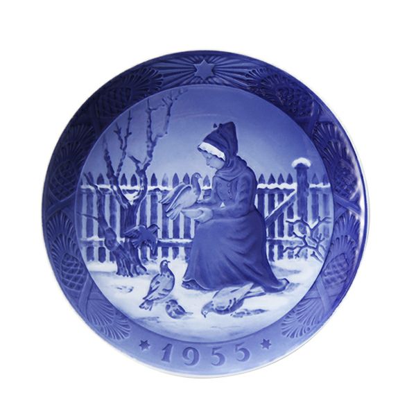 ロイヤルコペンハーゲン（Royal Copenhagen） イヤープレート 1955年／昭和30年 「ファヌーの少女」