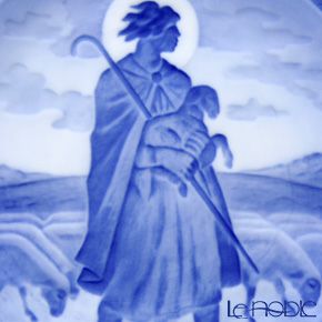 ロイヤルコペンハーゲン（Royal Copenhagen） イヤープレート 1957年／昭和32年 「よき羊飼い」