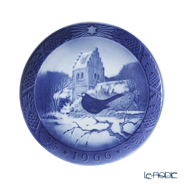 ロイヤルコペンハーゲン（Royal Copenhagen） イヤープレート 1966年／昭和41年 「教会の黒鳥」