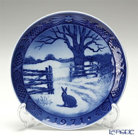 ロイヤルコペンハーゲン（Royal Copenhagen） イヤープレート 1971年／昭和46年 「冬の野うさぎ」