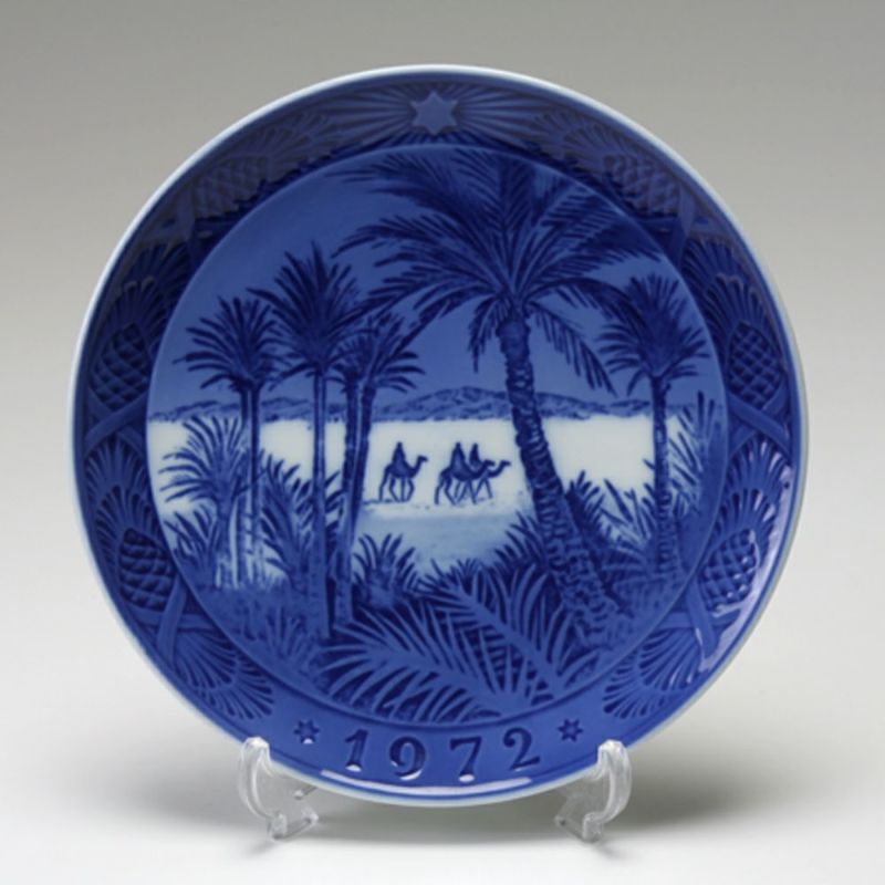 ロイヤルコペンハーゲン（Royal Copenhagen） イヤープレート 1972年／昭和47年 「砂漠にて」