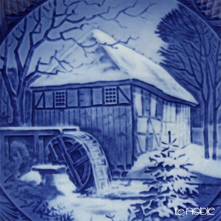 ロイヤルコペンハーゲン（Royal Copenhagen） イヤープレート 1976年／昭和51年 「ビベックの水車小屋」