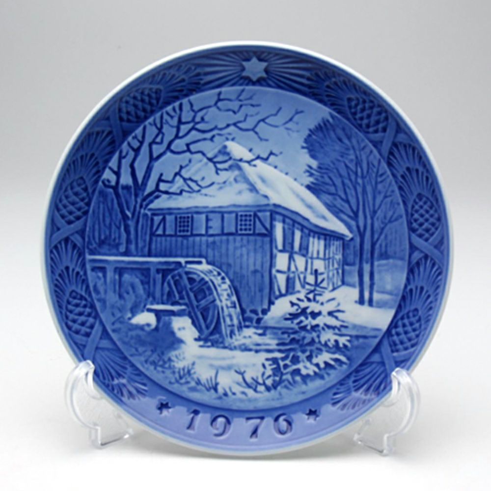 ロイヤルコペンハーゲン（Royal Copenhagen） イヤープレート 1976年／昭和51年 「ビベックの水車小屋」