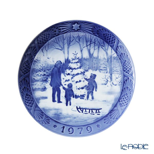ロイヤルコペンハーゲン（Royal Copenhagen） イヤープレート 1979年／昭和54年 「クリスマスツリーを選ぶ」