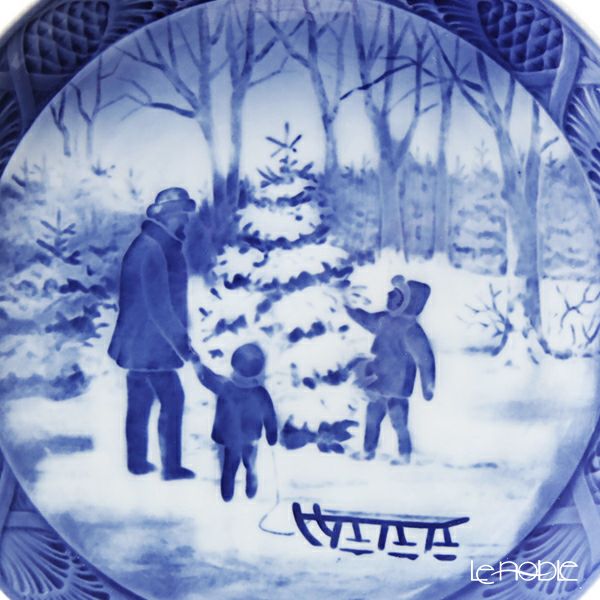 ロイヤルコペンハーゲン（Royal Copenhagen） イヤープレート 1979年／昭和54年 「クリスマスツリーを選ぶ」