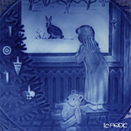 ロイヤルコペンハーゲン（Royal Copenhagen） イヤープレート 1982年／昭和57年 「クリスマスを待ちこがれて」