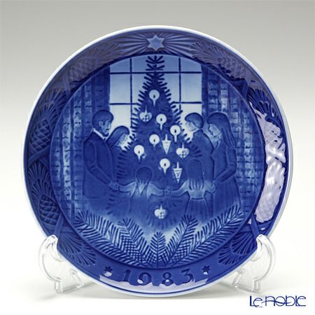 ロイヤルコペンハーゲン（Royal Copenhagen） イヤープレート 1983年／昭和58年 「メリークリスマス」